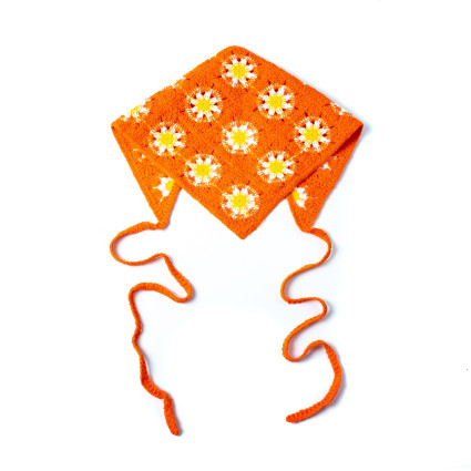 Косынка женская вязаная полиэстер оранжевая САМЕР 444-652 Косынка женская вязаная полиэстер оранжевая САМЕР 444-652