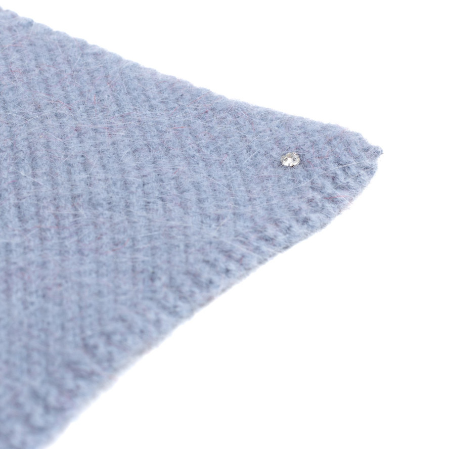 Косынка женская вязаная ангора синяя АИША 592-865, фото 3