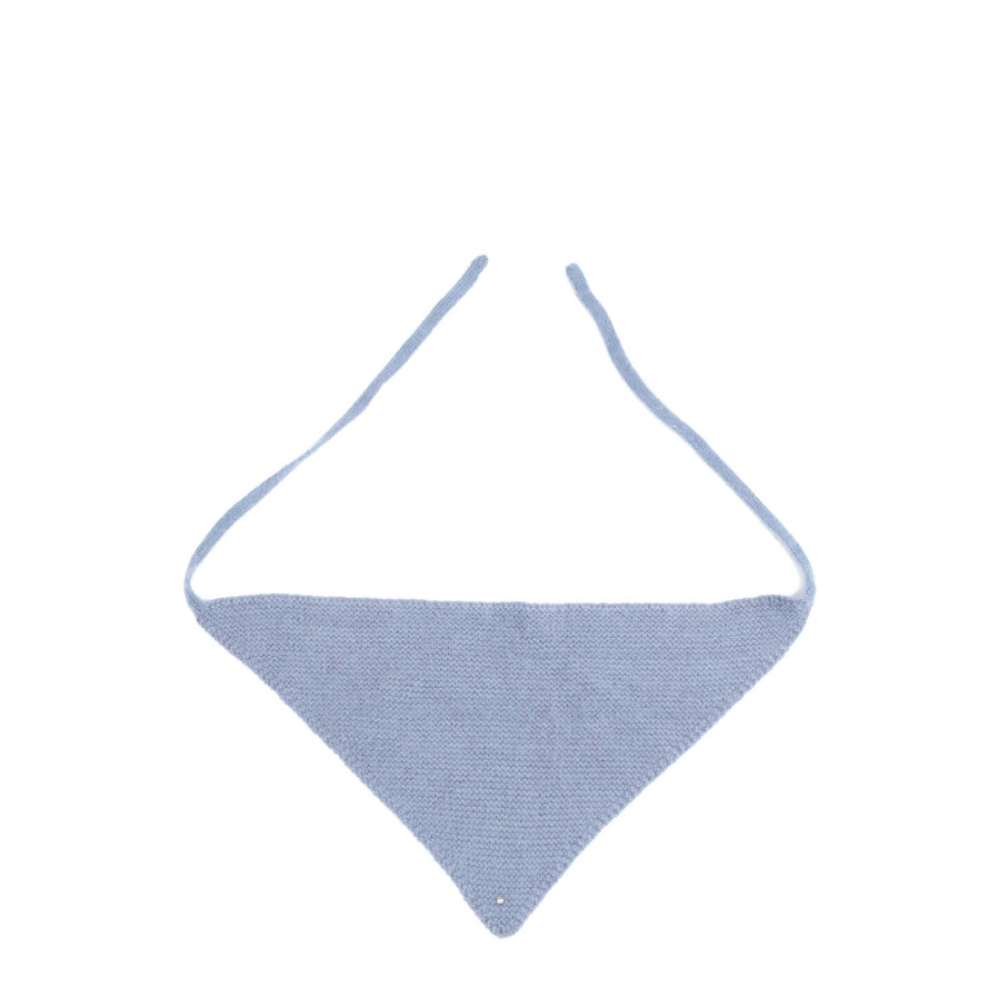 Косынка женская вязаная ангора синяя АИША 592-865, фото 2