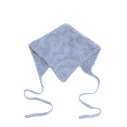 Косынка женская вязаная ангора синяя АИША 592-865 Косынка женская вязаная ангора синяя АИША 592-865