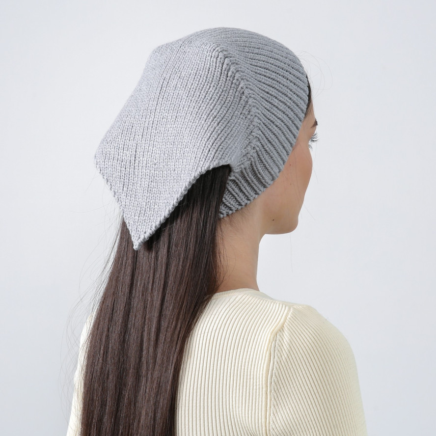 Косинка жіноча в'язана віскоза сіра БЕЙЛА 945-906, фото 4