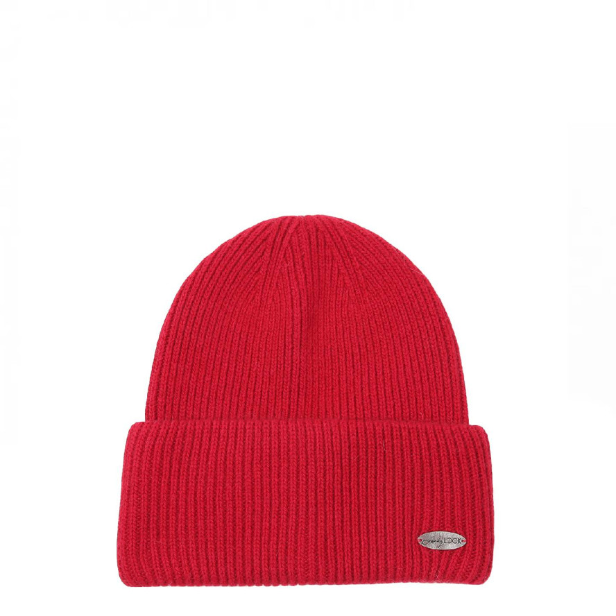 Набір шапка біні + шарф жіночий вовна червоний GEORGE 598-690, фото 3