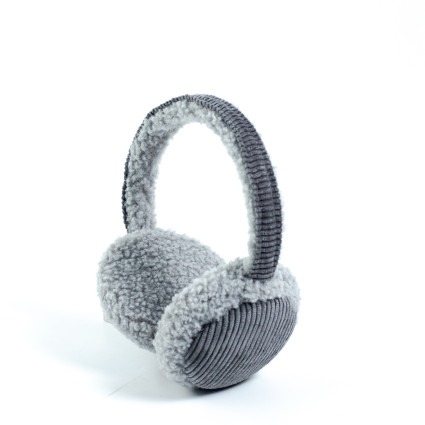 Хутряні навушники жіночі штучне хутро каракуль з вельветом сірі ВЕЛЕС 554-184 Хутряні навушники жіночі штучне хутро каракуль з вельветом сірі ВЕЛЕС 554-184