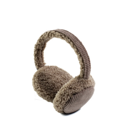 Хутряні навушники жіночі штучне хутро каракуль з вельветом бежеві ВЕЛЕС 554-214 Хутряні навушники жіночі штучне хутро каракуль з вельветом бежеві ВЕЛЕС 554-214