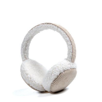 Хутряні навушники жіночі штучне хутро каракуль з вельветом молочні ВЕЛЕС 564-268 Хутряні навушники жіночі штучне хутро каракуль з вельветом молочні ВЕЛЕС 564-268