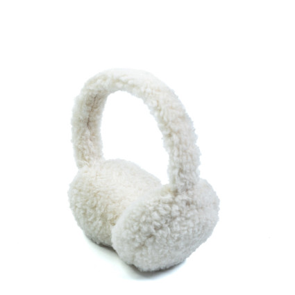 Хутряні навушники жіночі штучне хутро білі баранчик ЕЛАНА 565-227