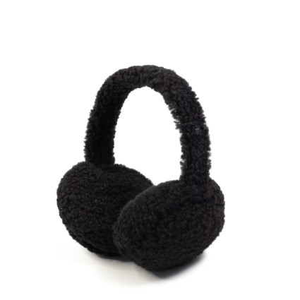 Меховые наушники женские искусственный мех баранчик черные ЭЛАНА 565-234 Меховые наушники женские искусственный мех баранчик черные ЭЛАНА 565-234