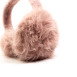 Хутряні навушники жіночі штучне хутро песець рожеві АВЕЛЬ 565-296, фото 4