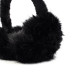 Хутряні навушники жіночі штучне хутро песець чорні АВЕЛЬ 565-302, фото 4