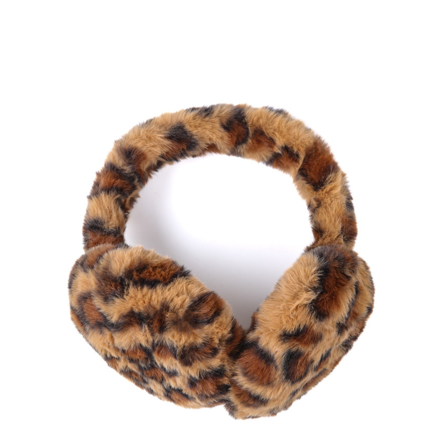 Хутряні навушники жіночі штучне хутро леопард ЛЕВУСЬ 929-647, фото 2