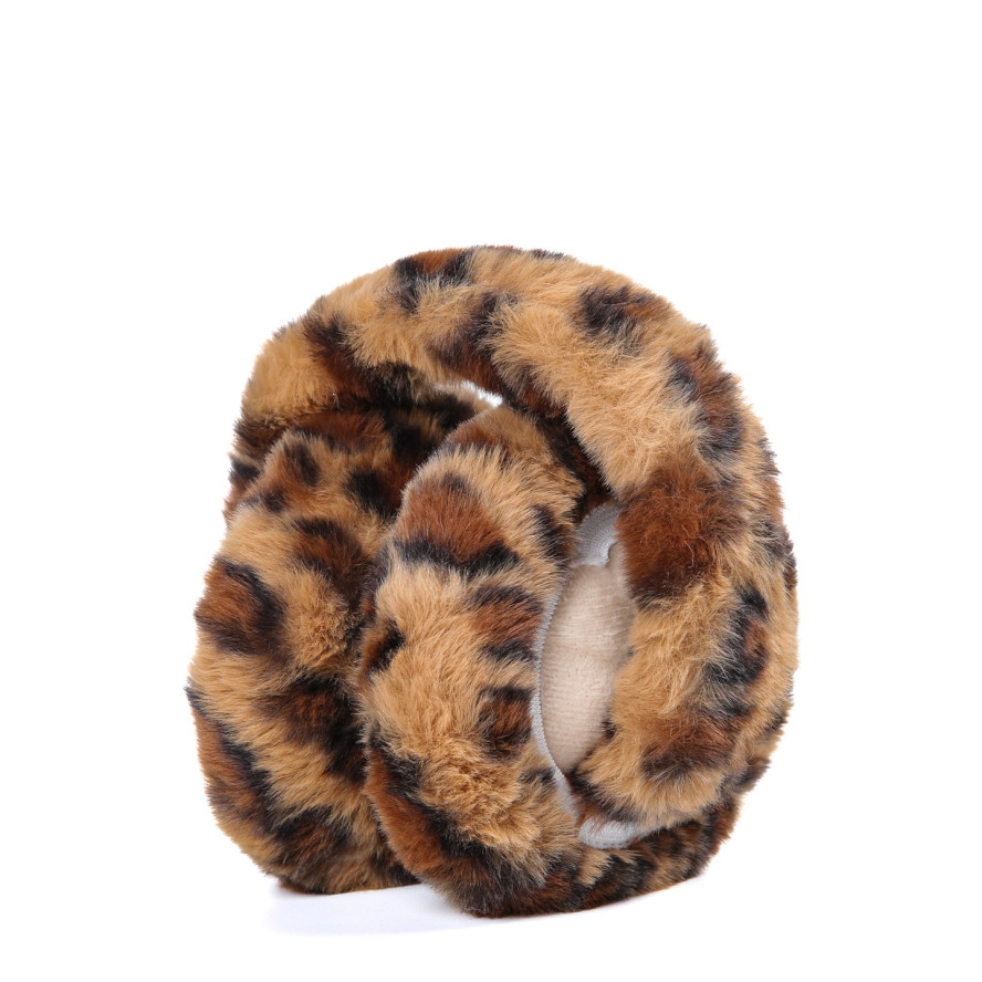 Хутряні навушники жіночі штучне хутро леопард ЛЕВУСЬ 929-647, фото 3