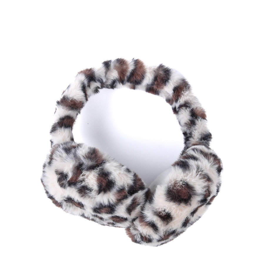 Хутряні навушники жіночі штучне хутро леопард ЛЕВУСЬ 929-654, фото 2