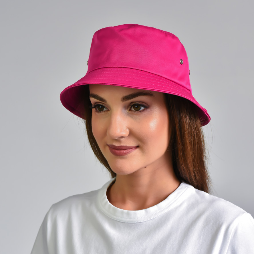 Панама жіноча одностороння поліестер рожева CASPAR 558-329, фото 3