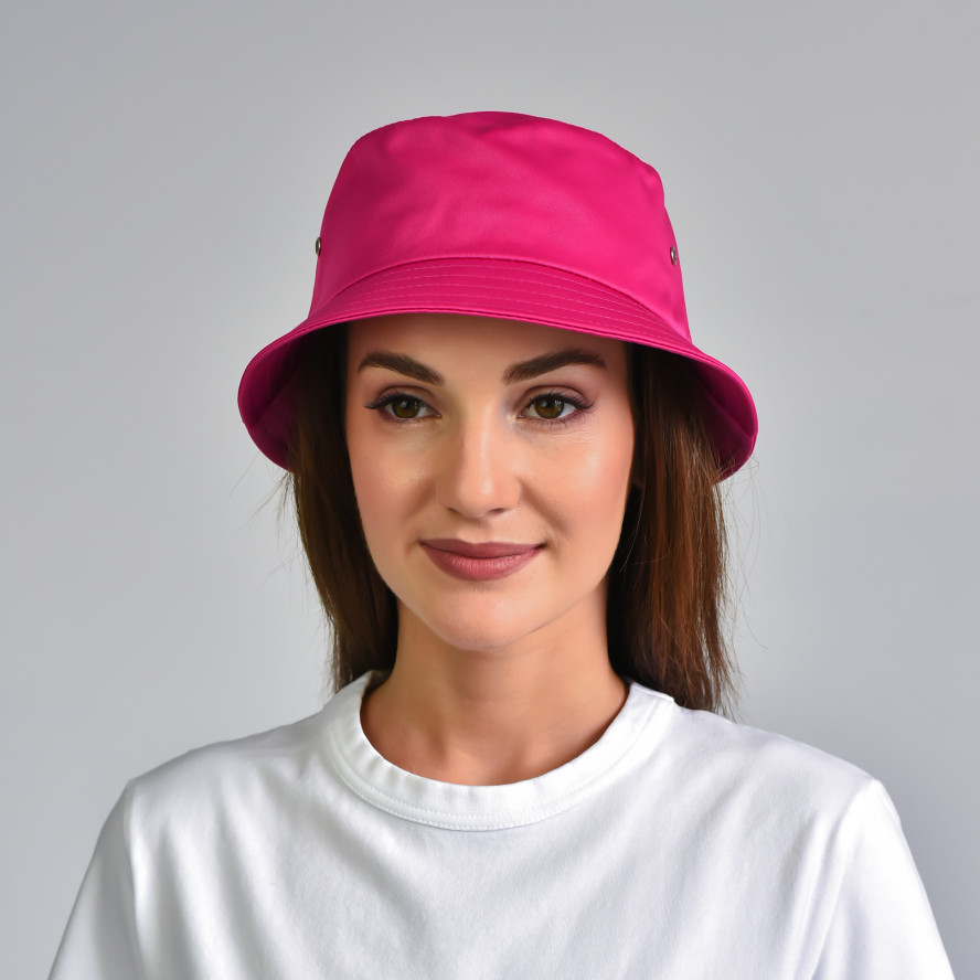 Панама жіноча одностороння поліестер рожева CASPAR 558-329, фото 4