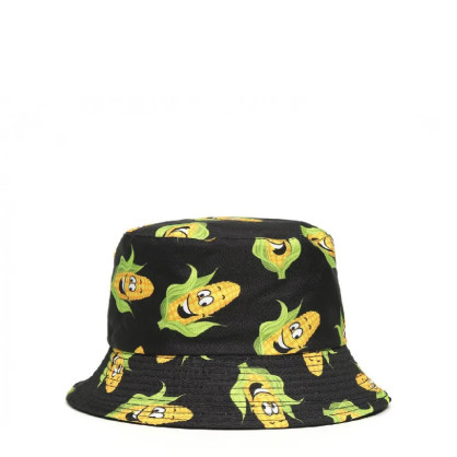 Панама чоловіча двостороння котон чорна LANCE 855-244