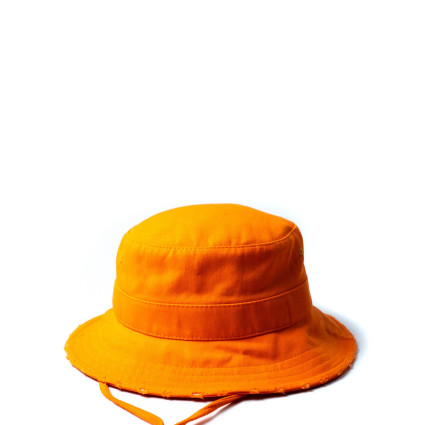Панама мужская односторонняя коттон оранжевая БАДДИ 415-324