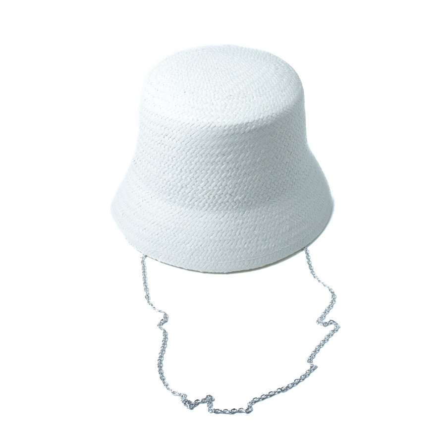 Панама жіноча з ланцюжком папір біла ВІЛЕНА 444-560, фото 2