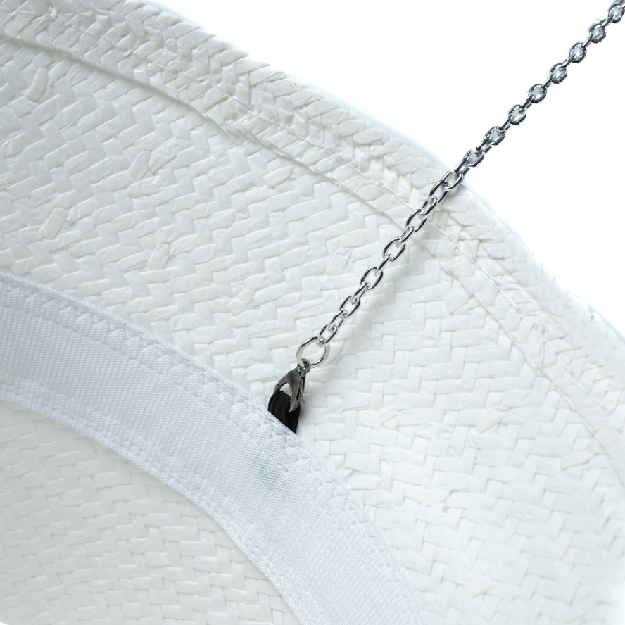 Панама жіноча з ланцюжком папір біла ВІЛЕНА 444-560, фото 4