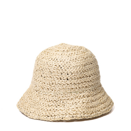 Панама жіноча в'язана папір бежева ФАЇНА 444-683