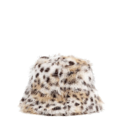 Панама жіноча одностороння штучне хутро песець леопард ЛІЛІТ 664-609