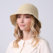 Панама жіноча в'язана папір бежева МЕДЛІН 734-296, фото 4