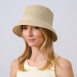 Панама жіноча плетена папір бежева АМІНА 742-949, фото 3