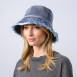 Панама жіноча одностороння джинс синя АВІЛА 766-303, фото 4