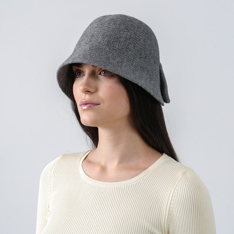 Панама жіноча в'язана вовна сіра НІКО 952-201, фото 4