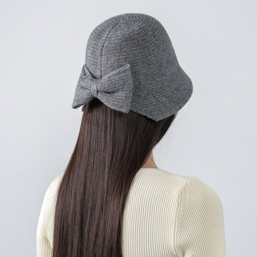 Панама жіноча в'язана вовна сіра НІКО 952-201, фото 5
