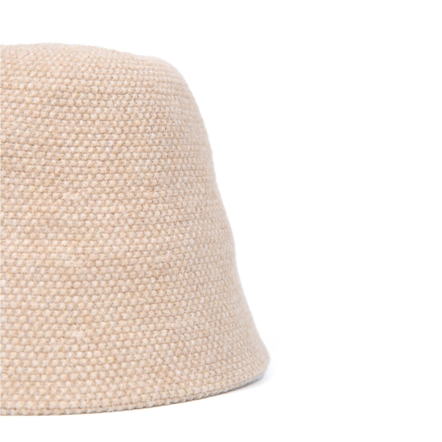 Панама жіноча в'язана вовна бежева СЕЛІН 996-120, фото 2