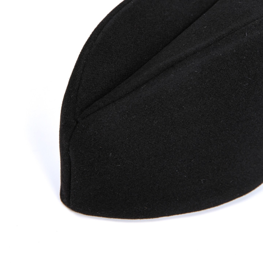 Пилотка женская шерсть черная ВИКТОРИЯ 932-517, фото 2