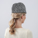 Пилотка женская шерсть бело-черная ВИКТОРИЯ 932-548, фото 4