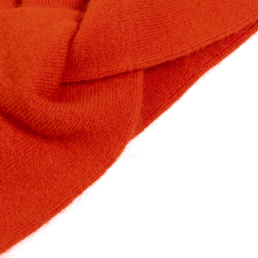 Повязка на голову женская шерсть оранжевая ДЖИНЕТ 249-678, фото 2