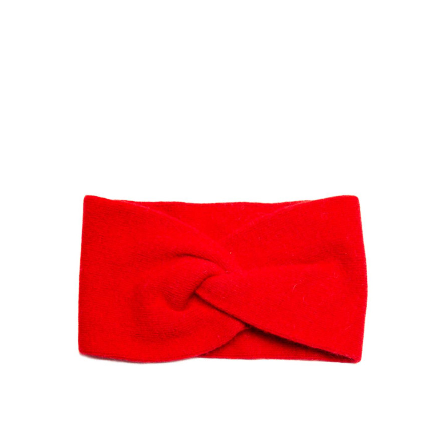 Пов'язка на голову жіноча вовна червона ДЖИНЕТ 249-692, фото 1