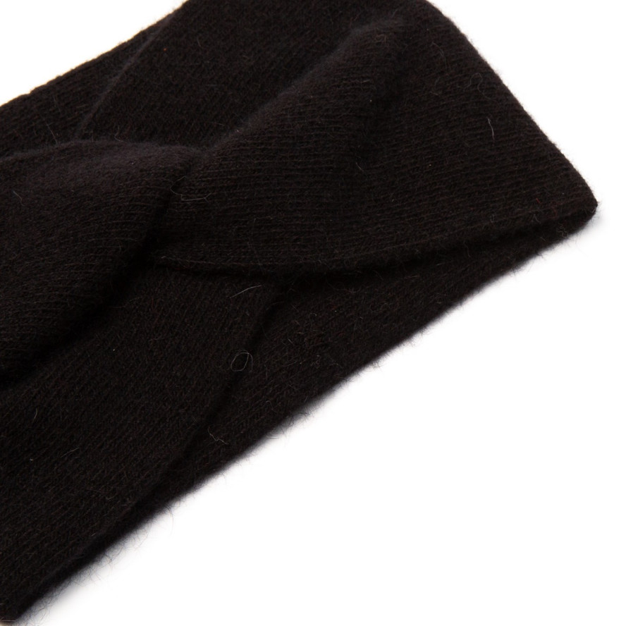 Пов'язка на голову жіноча вовна чорна ДЖИНЕТ 256-331, фото 2