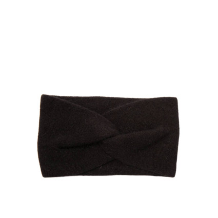 Пов'язка на голову жіноча вовна чорна ДЖИНЕТ 256-331 Пов'язка на голову жіноча вовна чорна ДЖИНЕТ 256-331