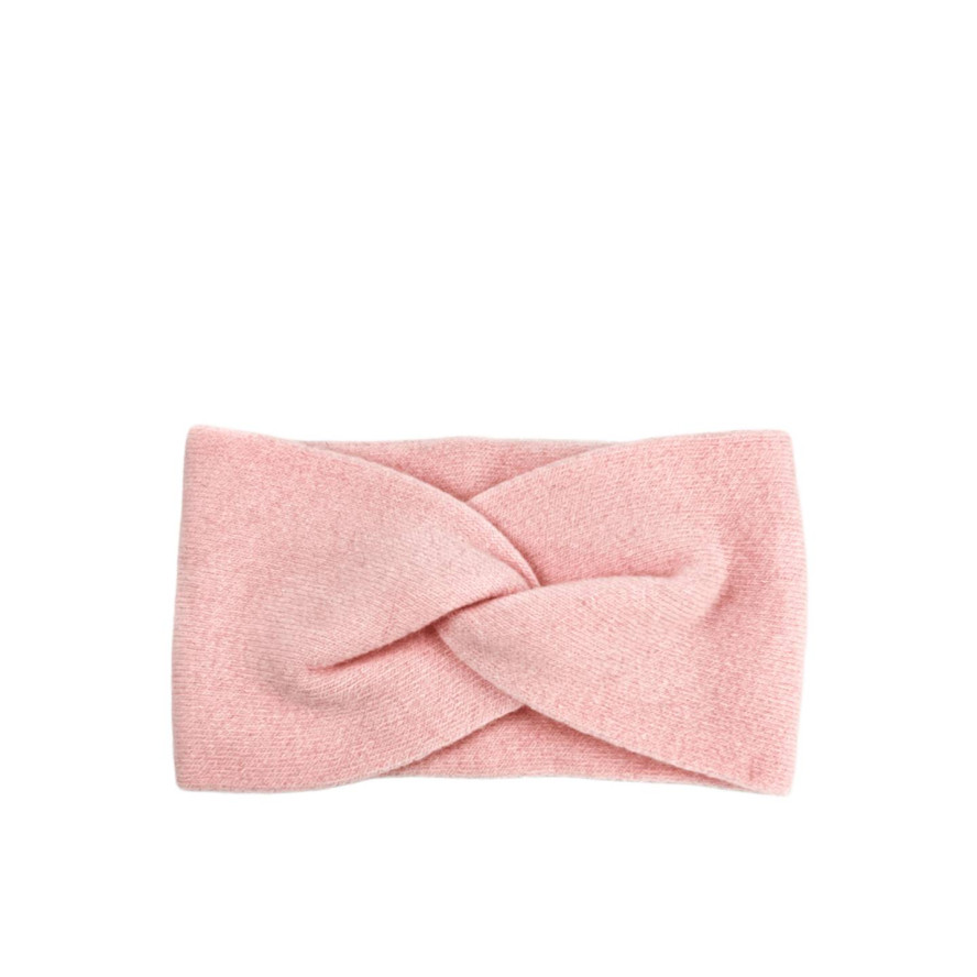 Пов'язка на голову жіноча вовна рожева ДЖИНЕТ 256-355, фото 1