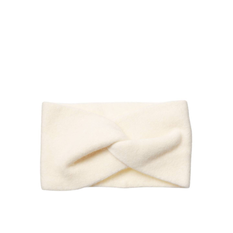 Пов'язка на голову жіноча вовна молочна ДЖИНЕТ 256-362, фото 1