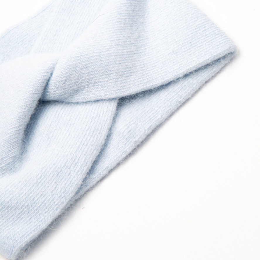 Повязка на голову женская шерсть голубая ДЖИНЕТ 647-931, фото 2