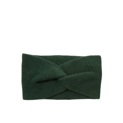 Пов'язка на голову жіноча вовна зелена ДЖИНЕТ 659-422