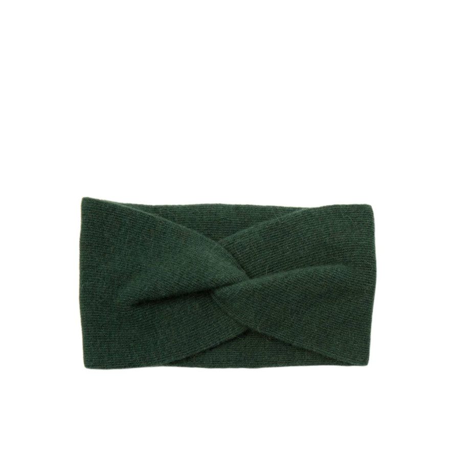 Пов'язка на голову жіноча вовна зелена ДЖИНЕТ 659-422, фото 1