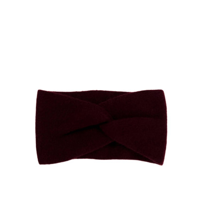 Пов'язка на голову жіноча вовна бордова ДЖИНЕТ 659-439