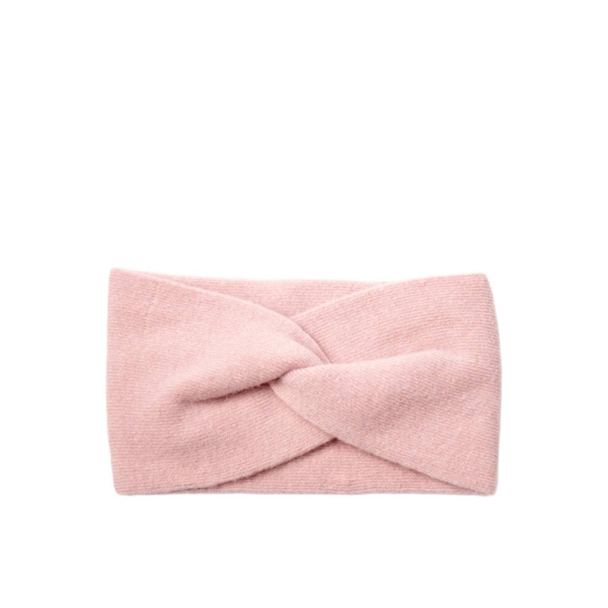 Повязка на голову женская шерсть розовая ДЖИНЕТ 225-459, фото 1