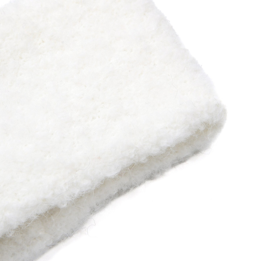 Пов'язка на голову жіноча вовна біла ЛІСАН 564-503, фото 2