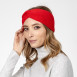 Пов'язка на голову жіноча вовна червона ДЖИНЕТ 567-047, фото 3