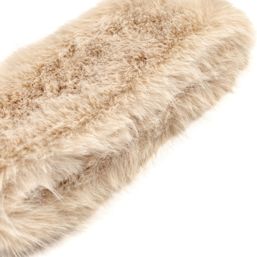 Пов'язка на голову жіноча штучне хутро песець бежева КРІСТЕН 593-107, фото 2