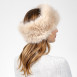 Пов'язка на голову жіноча штучне хутро песець бежева КРІСТЕН 593-107, фото 4