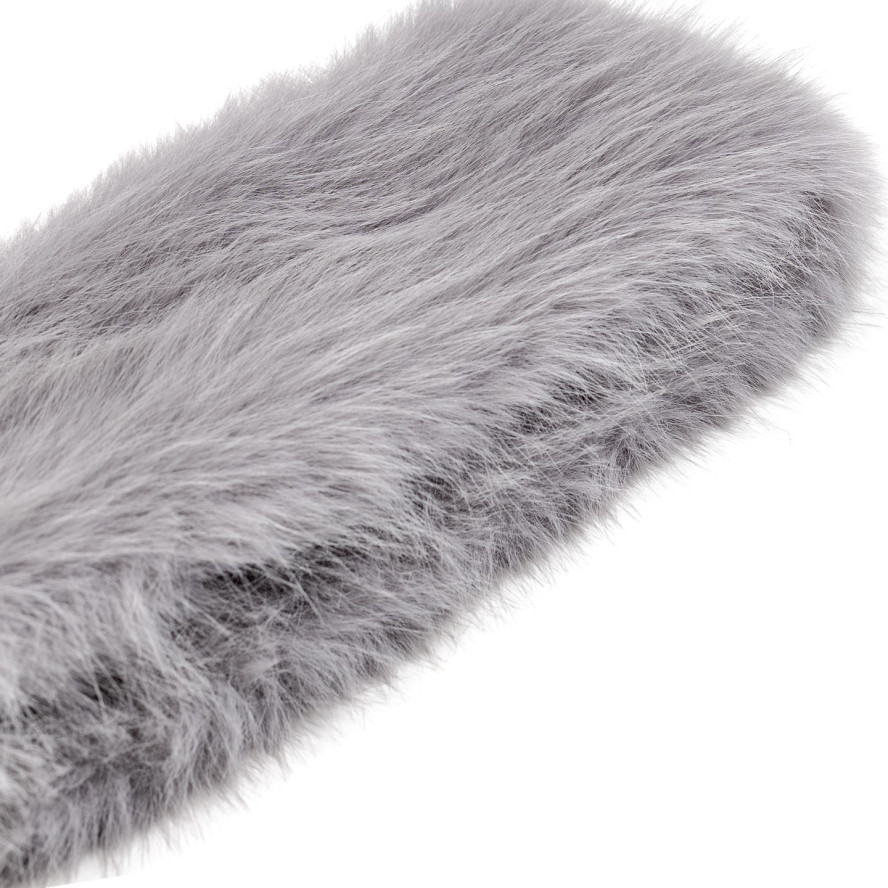 Пов'язка на голову жіноча штучне хутро песець сіра КРІСТЕН 593-114, фото 2
