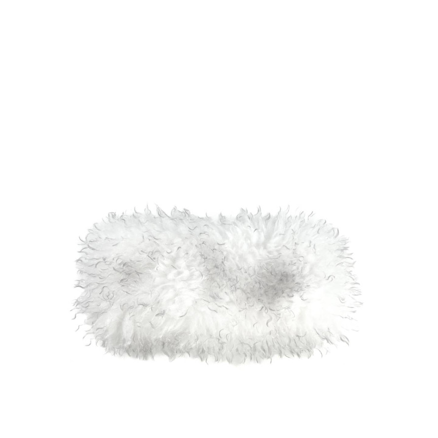 Пов'язка на голову жіноча штучне хутро лама біла ПАННА 640-900, фото 1