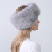 Пов'язка на голову жіноча штучне хутро песець сіра ЛІКІ 707-719, фото 4